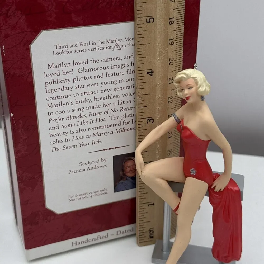Hallmark Keepsake Marilyn Monroe 1999 Collector's Series #3 Christmas Ornament‎